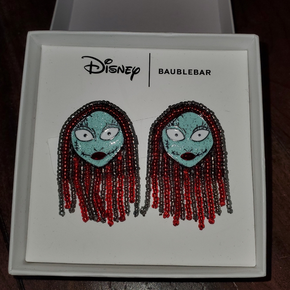 New- Disney Baublebar Nightmare Before Christmas  Sally Earrings - Picture 2 of 10